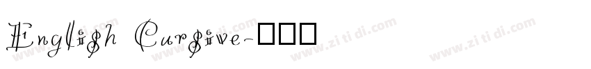 English Cursive字体转换